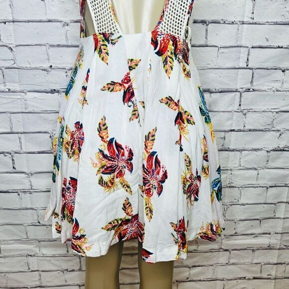 Free People Thought I was  dreaming   Womens White Ivory Sleeveless Above Knee T - Picture 3 of 9